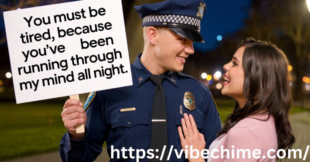 Policeman Pick Up  Line to Arrest Their Heart