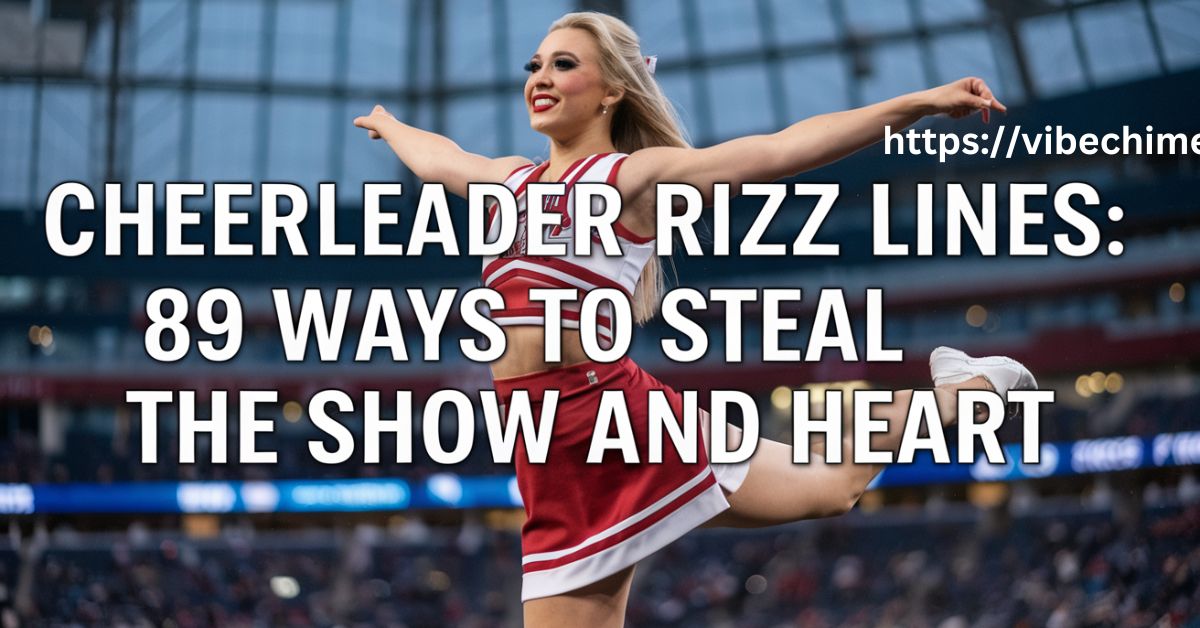 Cheerleader Rizz Lines 89 Ways to Steal the Show and Heart