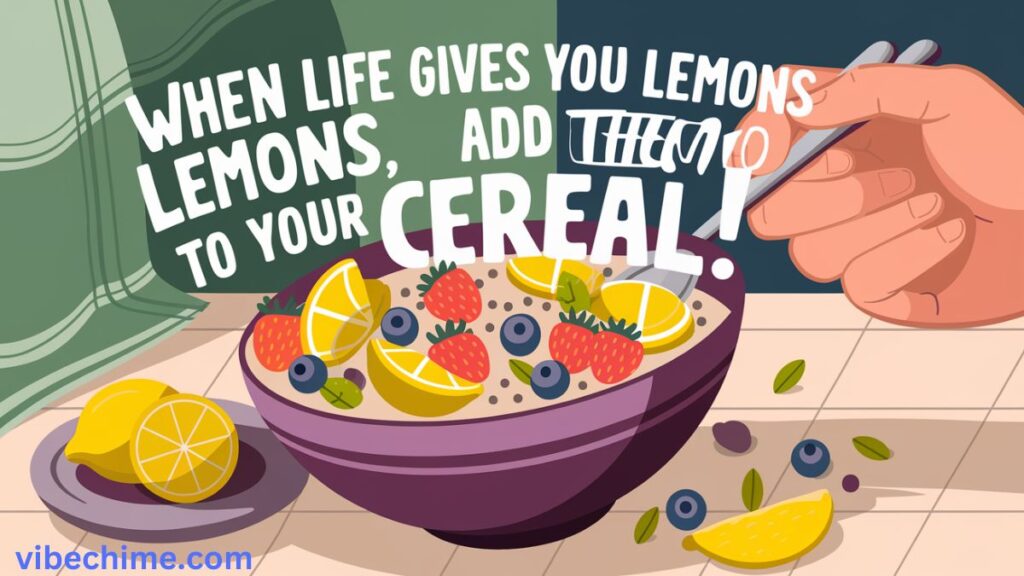 Idiom-azing Cereal Puns: When Life Gives You Lemons, Add Them to Your Cereal!