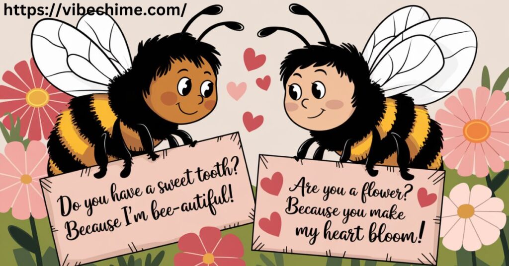 Romantic Bees Pick Up Lines