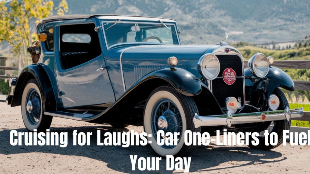 Cruising for Laughs: Car One-Liners to Fuel Your Day