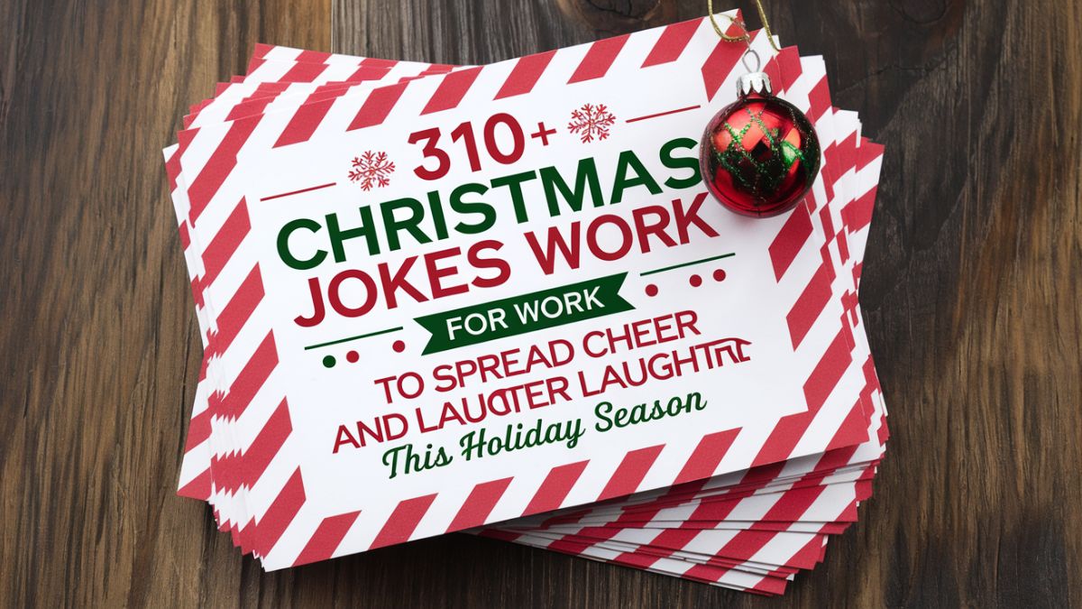 310+ Christmas Jokes For Work to Spread Cheer and Laughter This Holiday Season